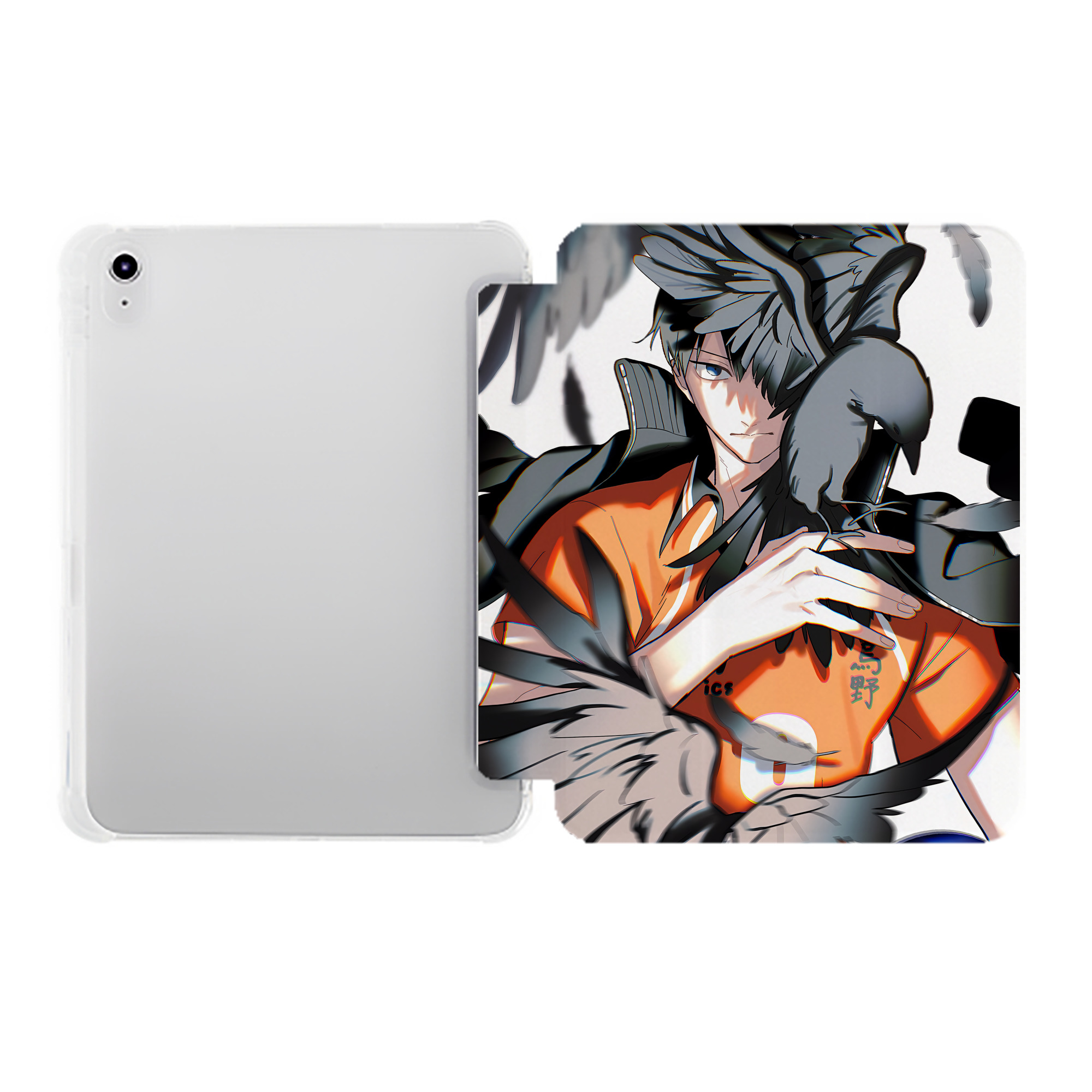 （画像用） ハイキュー!! Haikyu!! IPad ケース ペン収納付き 三つ折りスタンド PUレザー×シリコン 対応機種9.5/10.5/10.9インチ